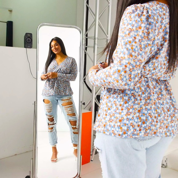 FASHION UNION Plus Wrap Blouse size 16 - Picture 10 of 11